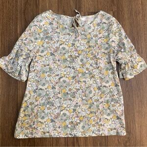 Women’s floral short sleeve top by LC Lauren‎ Conrad size extra small